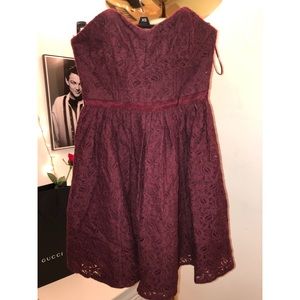 Jack Wills Strapless Lace Dress